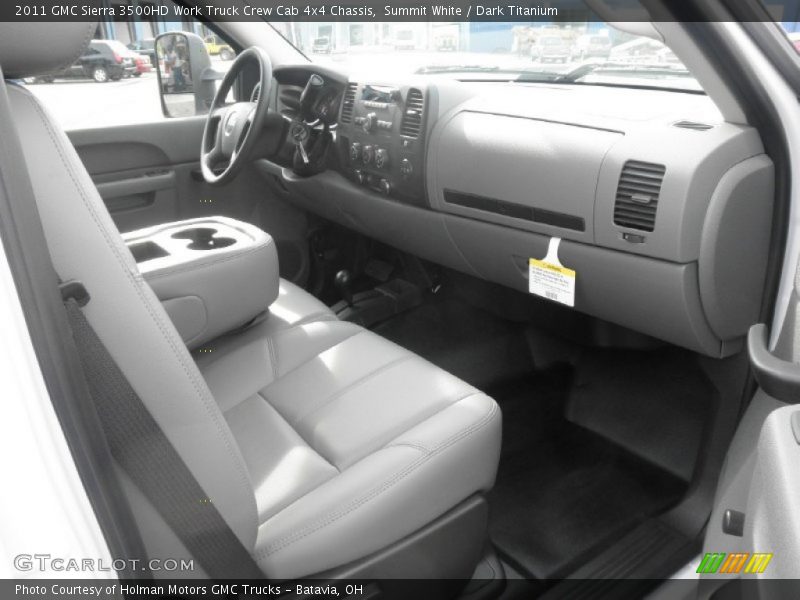 Summit White / Dark Titanium 2011 GMC Sierra 3500HD Work Truck Crew Cab 4x4 Chassis