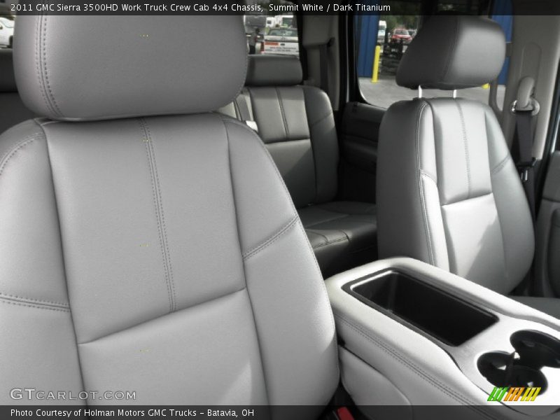 Summit White / Dark Titanium 2011 GMC Sierra 3500HD Work Truck Crew Cab 4x4 Chassis