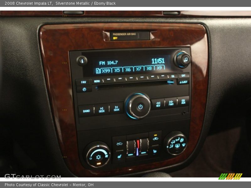 Silverstone Metallic / Ebony Black 2008 Chevrolet Impala LT
