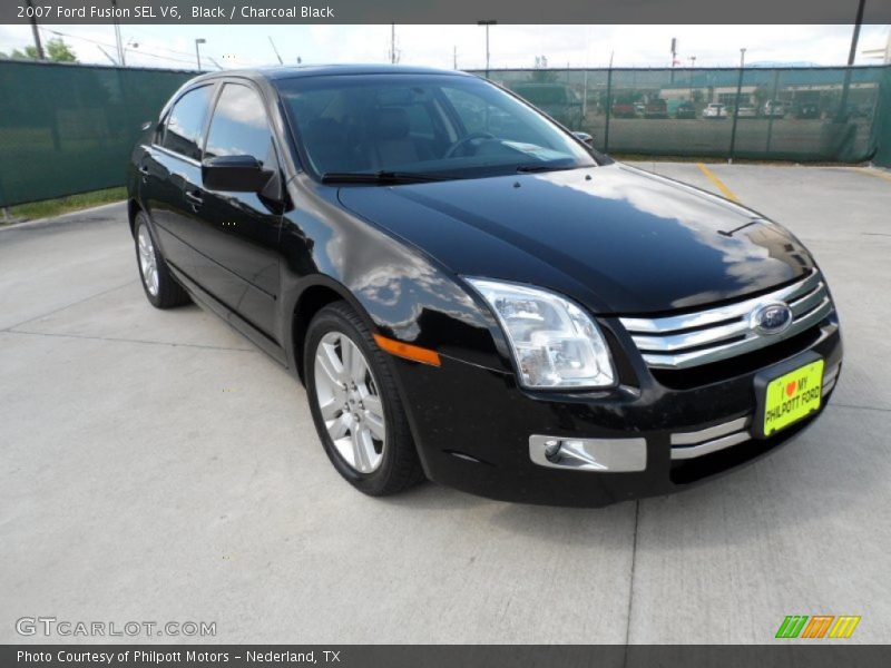 Black / Charcoal Black 2007 Ford Fusion SEL V6