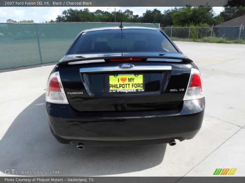 Black / Charcoal Black 2007 Ford Fusion SEL V6