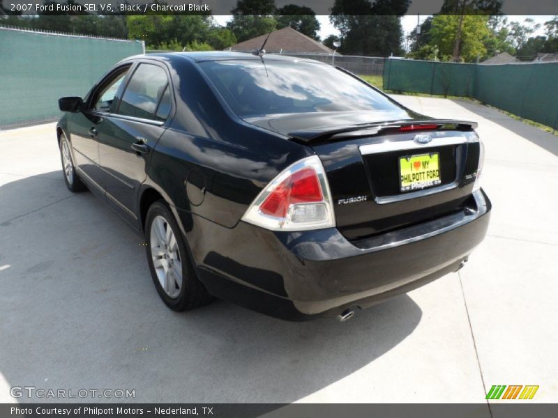 Black / Charcoal Black 2007 Ford Fusion SEL V6