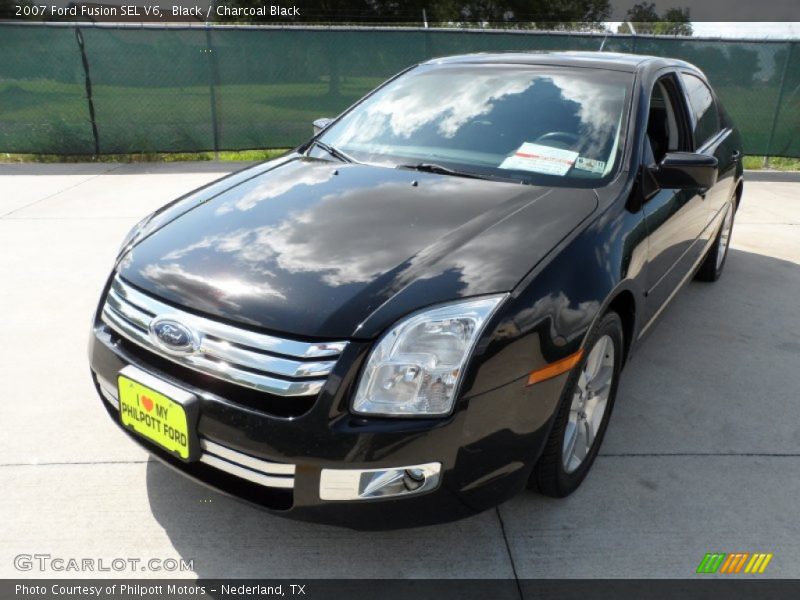 Black / Charcoal Black 2007 Ford Fusion SEL V6