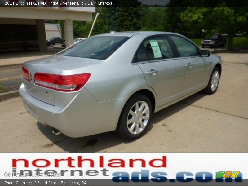 Ingot Silver Metallic / Dark Charcoal 2011 Lincoln MKZ FWD