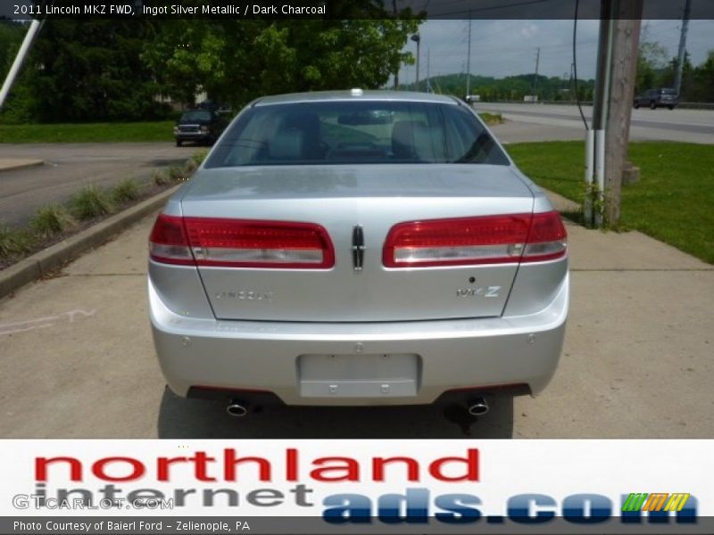 Ingot Silver Metallic / Dark Charcoal 2011 Lincoln MKZ FWD