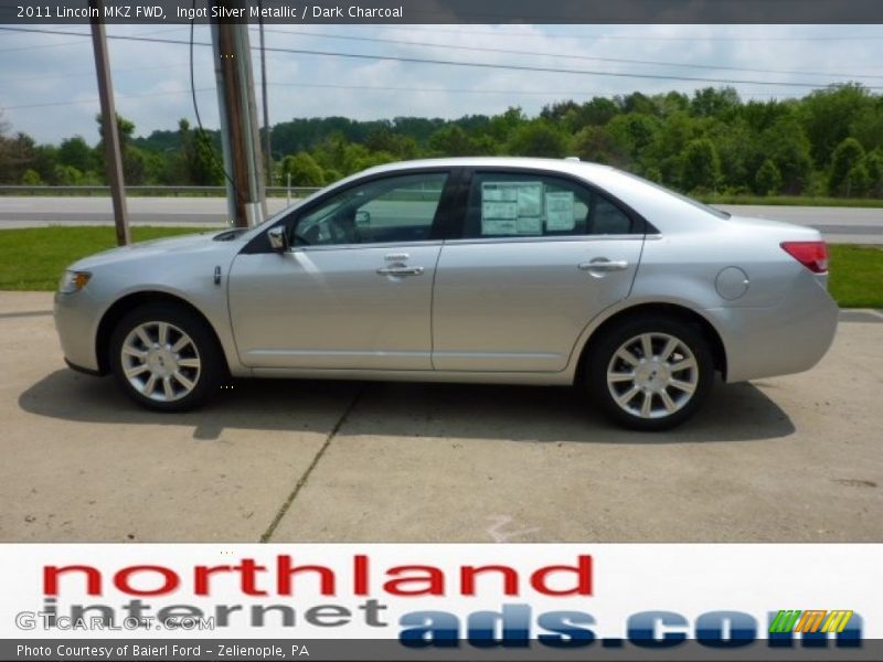 Ingot Silver Metallic / Dark Charcoal 2011 Lincoln MKZ FWD