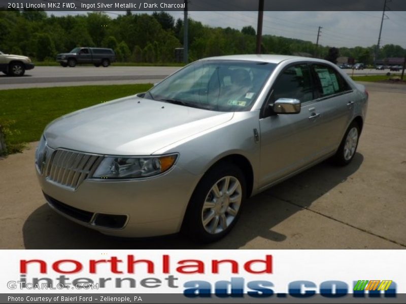 Ingot Silver Metallic / Dark Charcoal 2011 Lincoln MKZ FWD