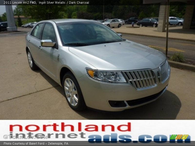 Ingot Silver Metallic / Dark Charcoal 2011 Lincoln MKZ FWD