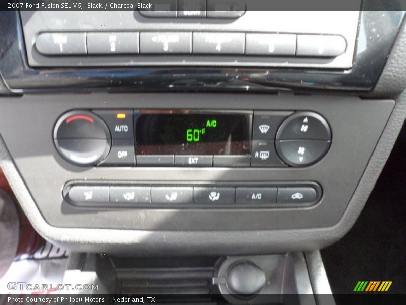 Black / Charcoal Black 2007 Ford Fusion SEL V6