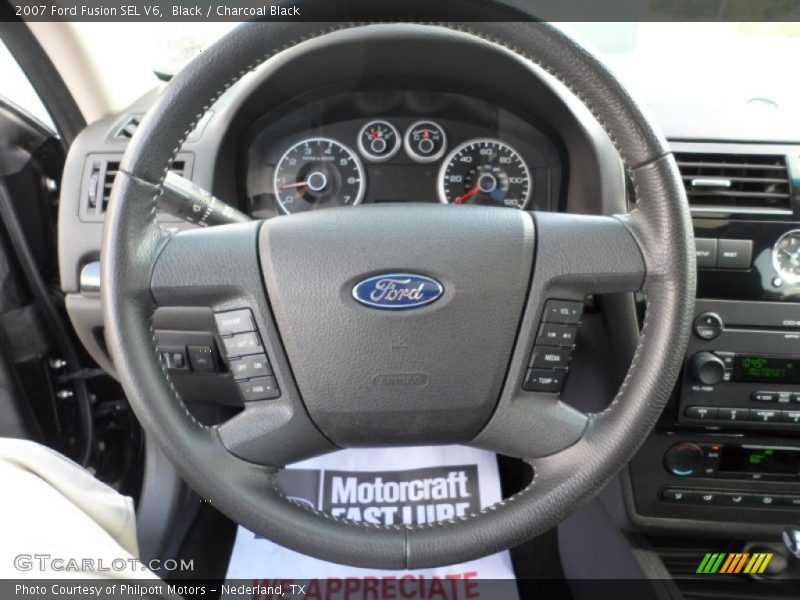 Black / Charcoal Black 2007 Ford Fusion SEL V6