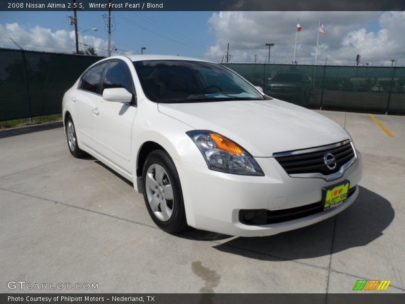 Winter Frost Pearl / Blond 2008 Nissan Altima 2.5 S