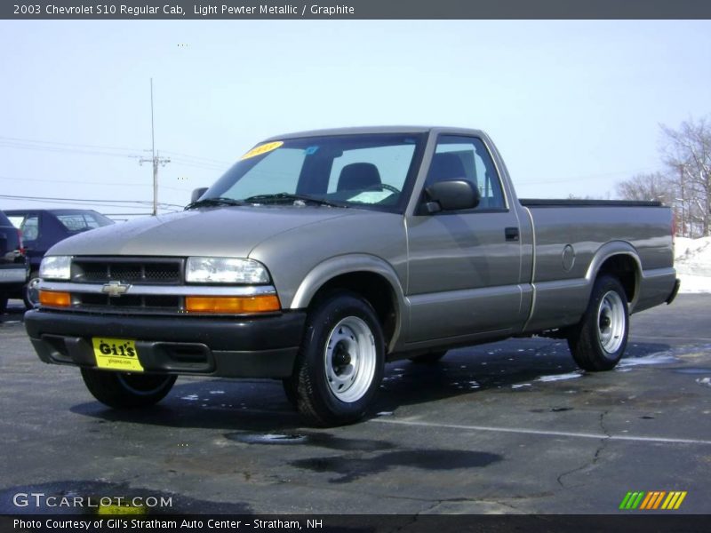 Light Pewter Metallic / Graphite 2003 Chevrolet S10 Regular Cab