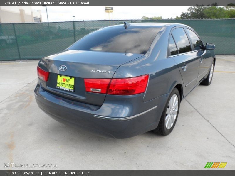 Slate Blue / Camel 2009 Hyundai Sonata Limited