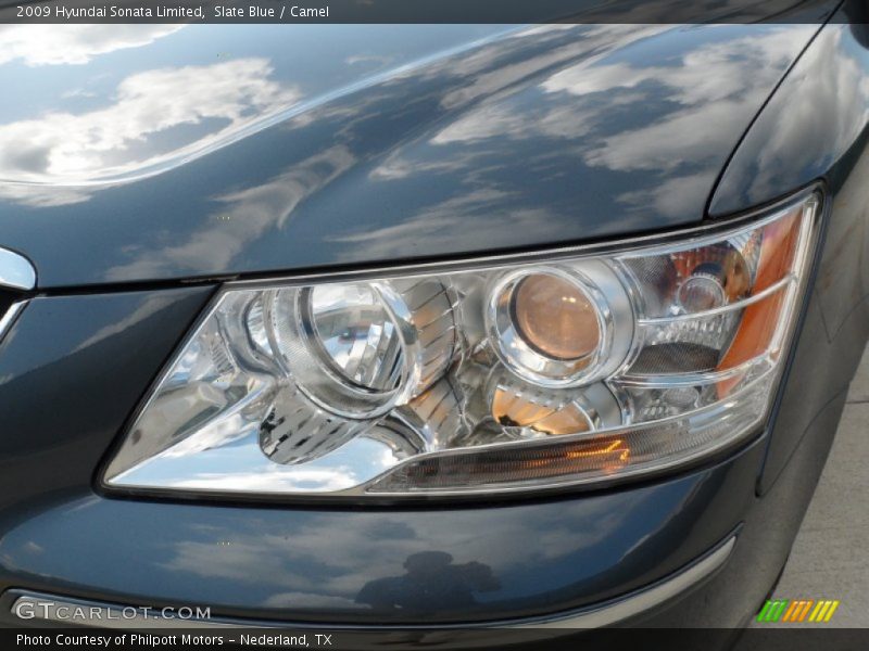 Slate Blue / Camel 2009 Hyundai Sonata Limited