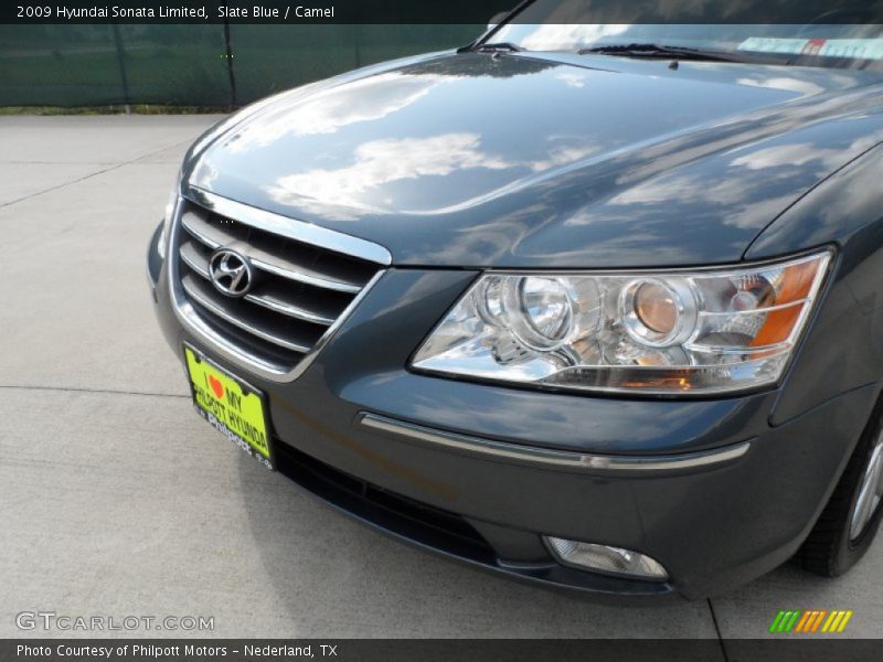 Slate Blue / Camel 2009 Hyundai Sonata Limited