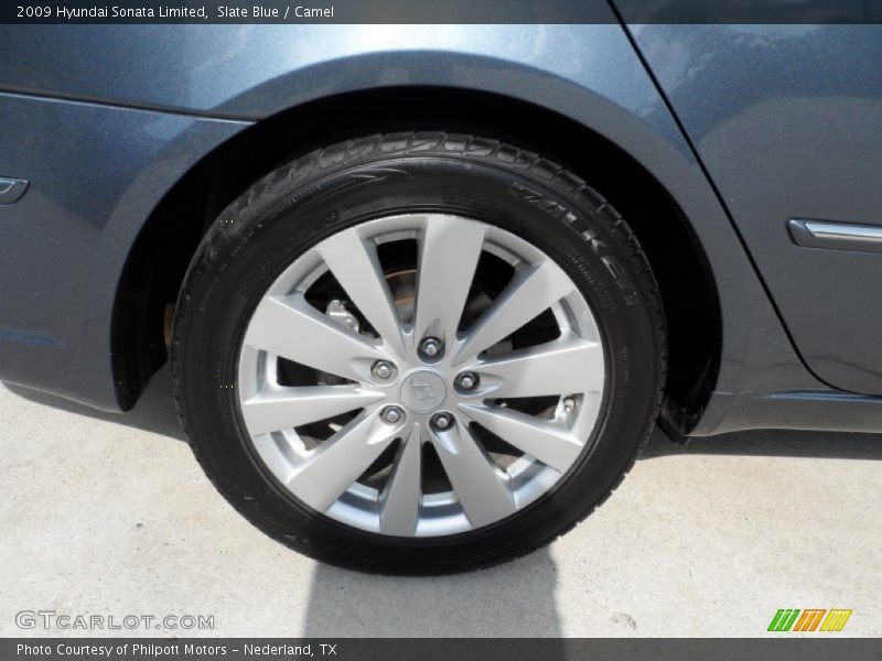 Slate Blue / Camel 2009 Hyundai Sonata Limited