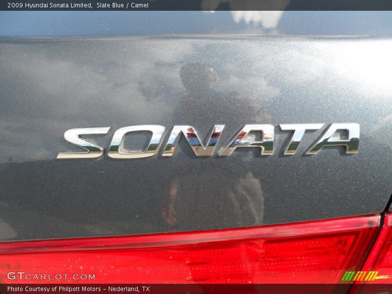 Slate Blue / Camel 2009 Hyundai Sonata Limited