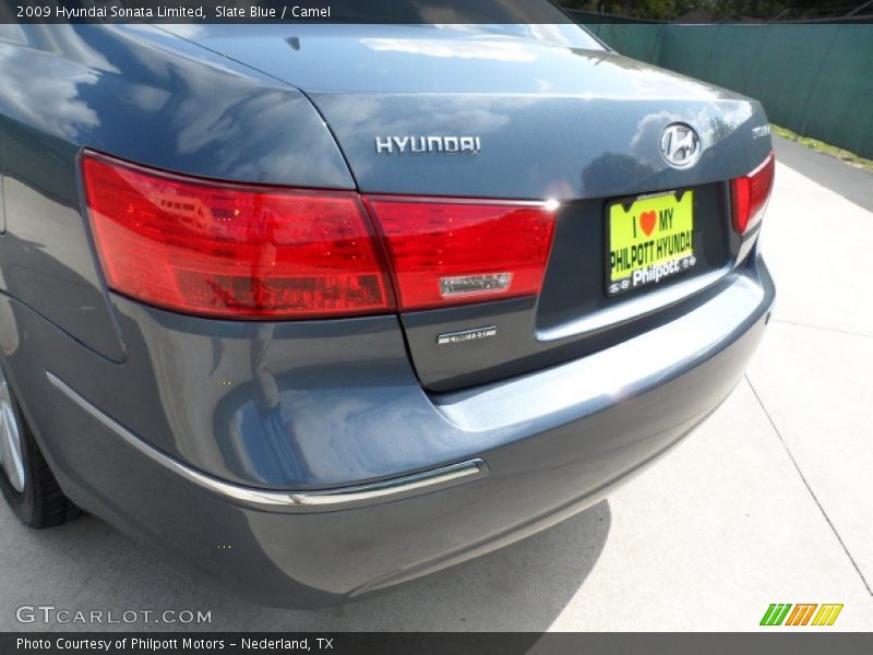 Slate Blue / Camel 2009 Hyundai Sonata Limited