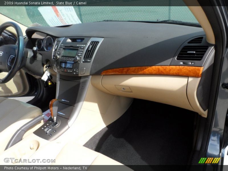 Slate Blue / Camel 2009 Hyundai Sonata Limited