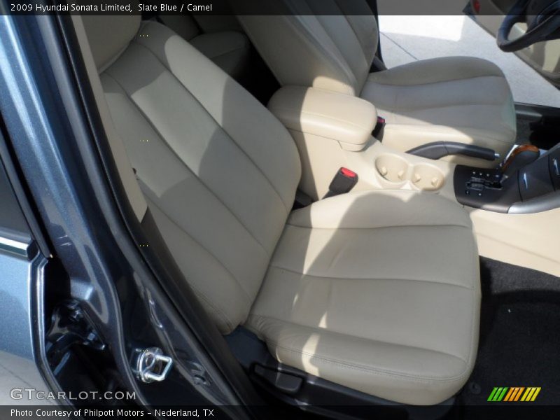 Slate Blue / Camel 2009 Hyundai Sonata Limited