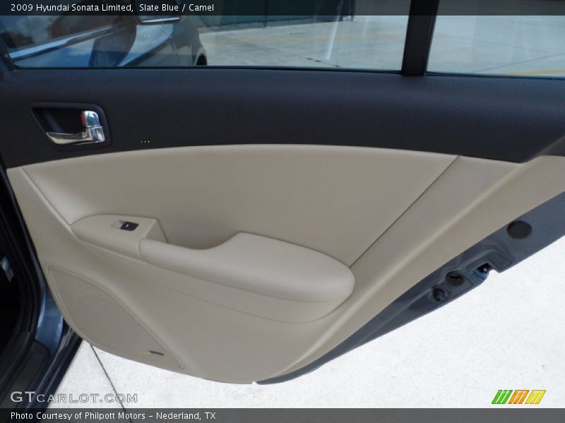 Slate Blue / Camel 2009 Hyundai Sonata Limited