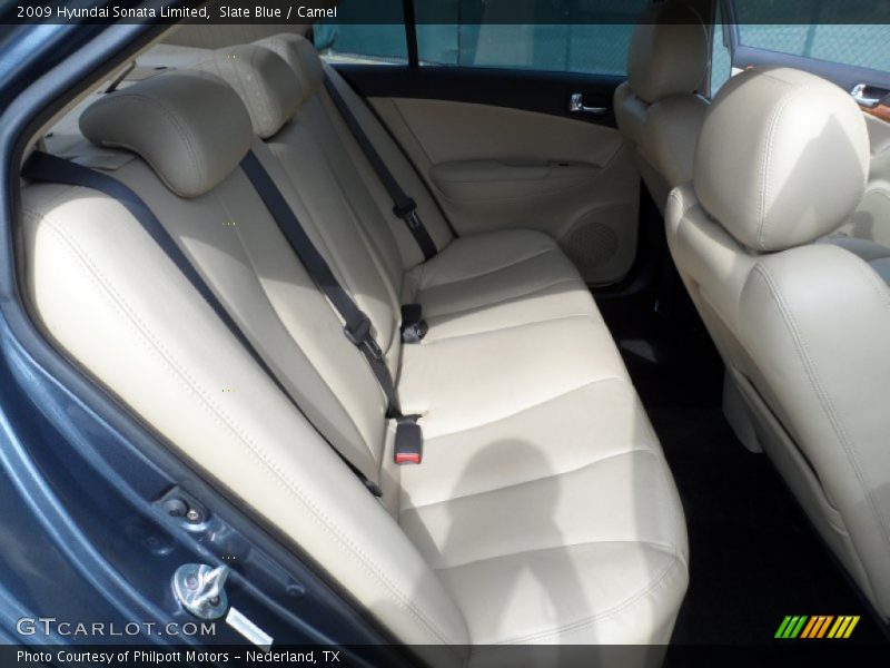 Slate Blue / Camel 2009 Hyundai Sonata Limited