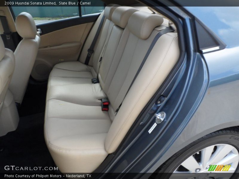 Slate Blue / Camel 2009 Hyundai Sonata Limited
