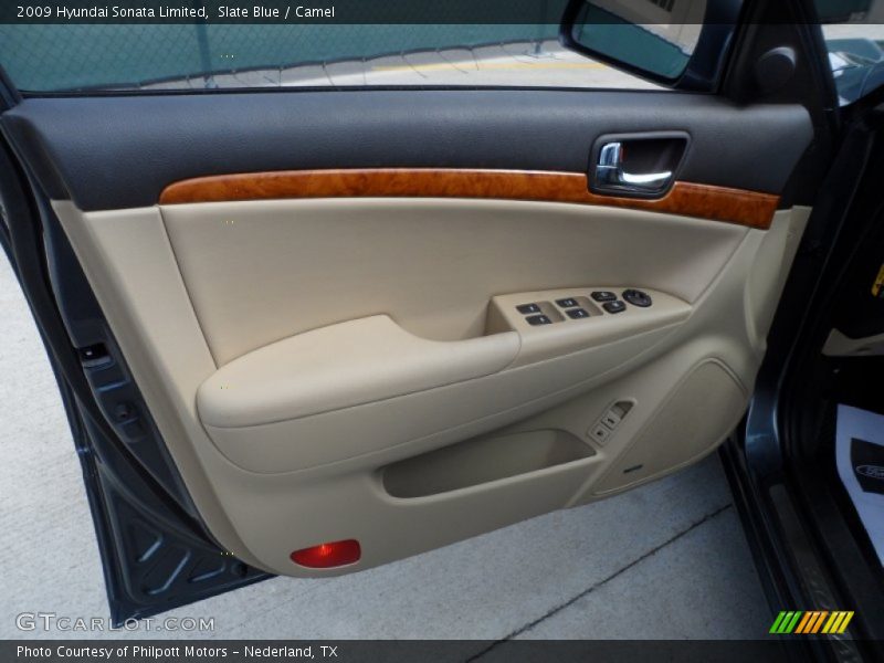 Slate Blue / Camel 2009 Hyundai Sonata Limited