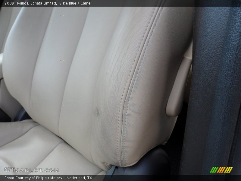 Slate Blue / Camel 2009 Hyundai Sonata Limited