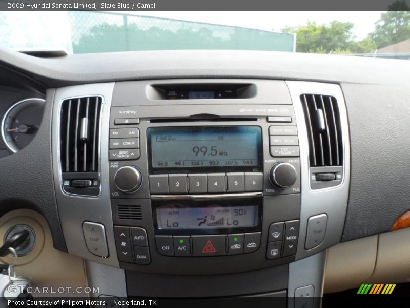 Slate Blue / Camel 2009 Hyundai Sonata Limited
