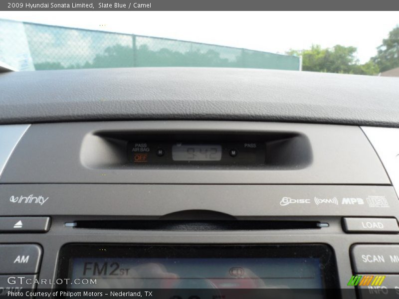 Slate Blue / Camel 2009 Hyundai Sonata Limited