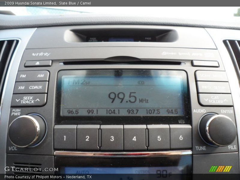 Slate Blue / Camel 2009 Hyundai Sonata Limited