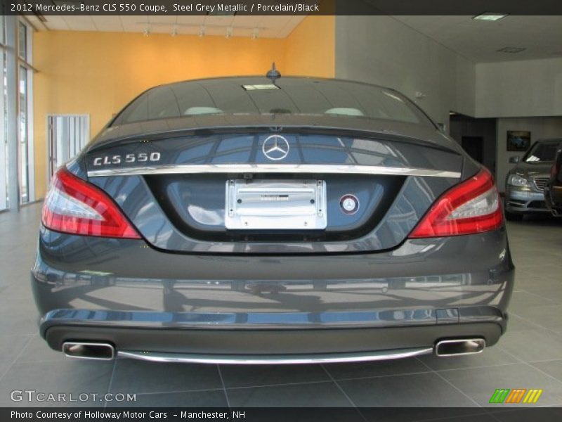 Steel Grey Metallic / Porcelain/Black 2012 Mercedes-Benz CLS 550 Coupe