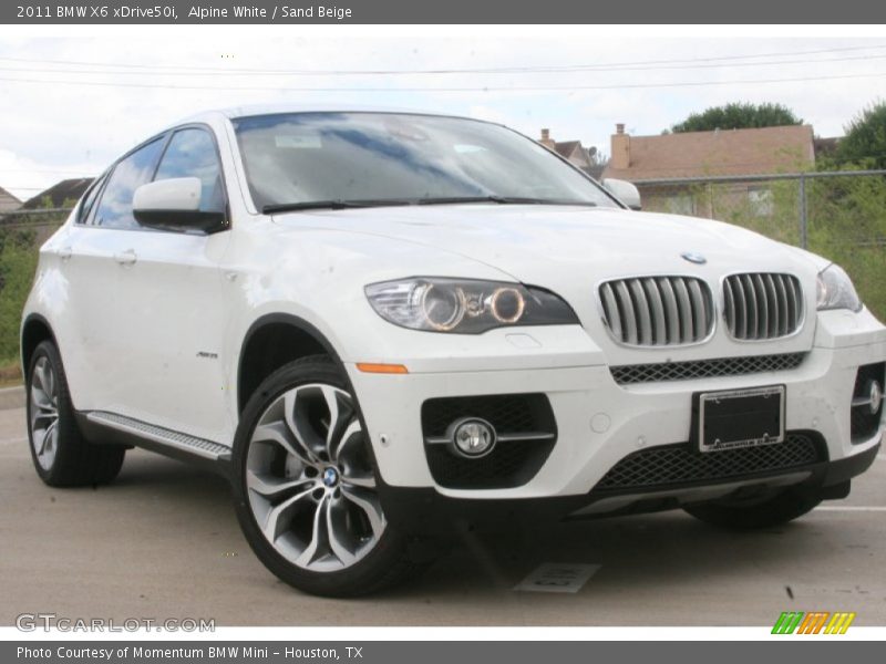 Alpine White / Sand Beige 2011 BMW X6 xDrive50i