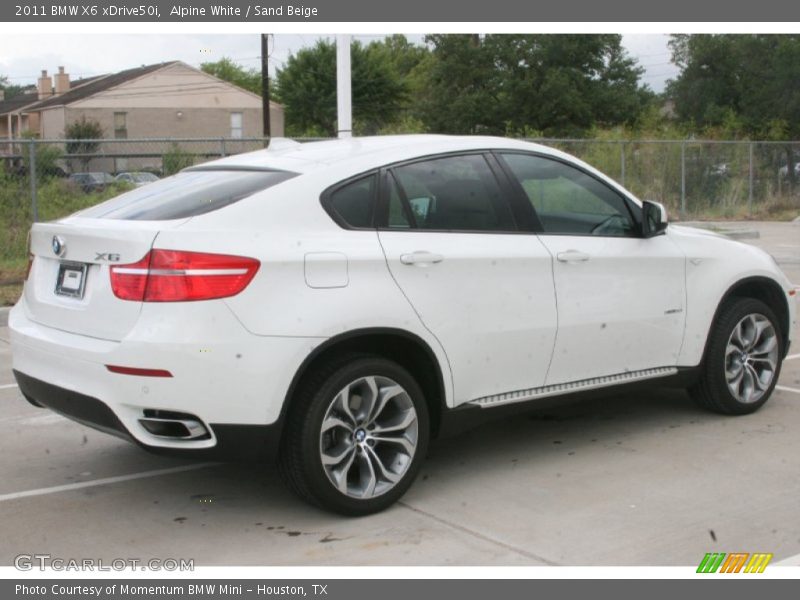Alpine White / Sand Beige 2011 BMW X6 xDrive50i
