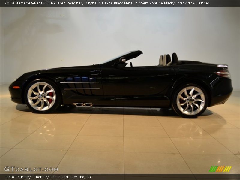 Crystal Galaxite Black Metallic / Semi-Aniline Black/Silver Arrow Leather 2009 Mercedes-Benz SLR McLaren Roadster