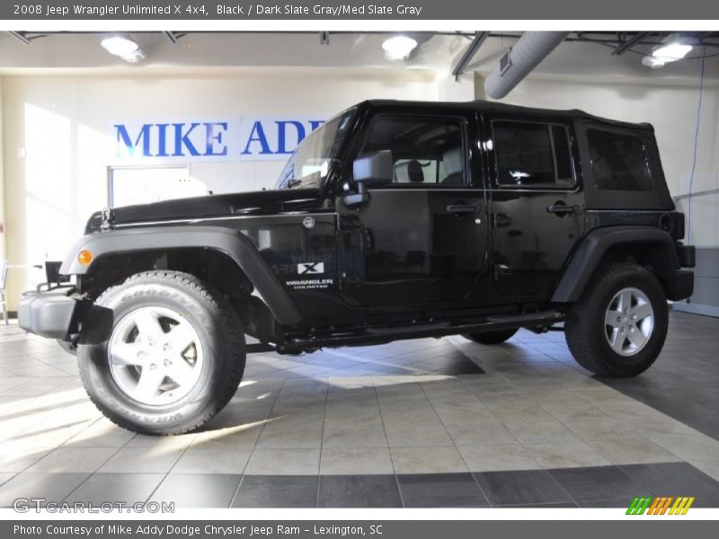 Black / Dark Slate Gray/Med Slate Gray 2008 Jeep Wrangler Unlimited X 4x4
