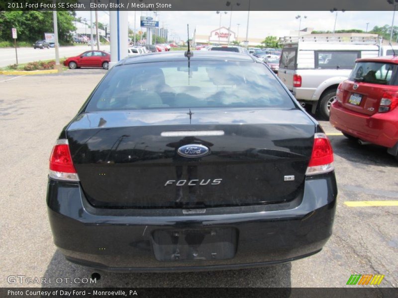 Ebony Black / Medium Stone 2011 Ford Focus SE Sedan