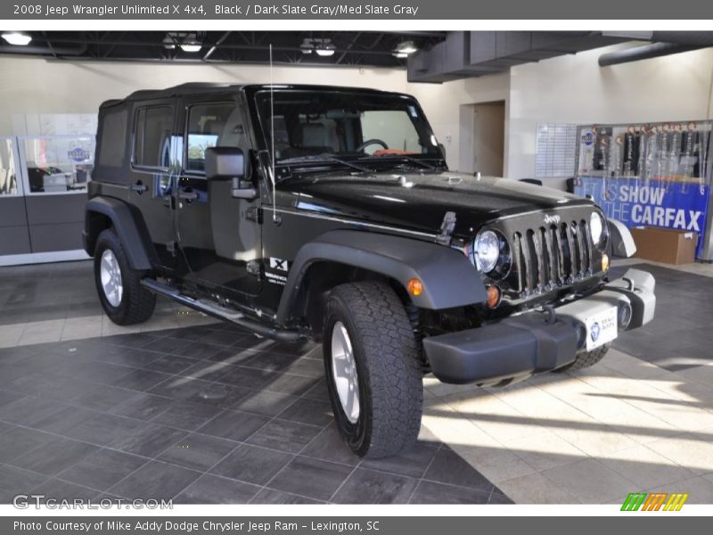 Black / Dark Slate Gray/Med Slate Gray 2008 Jeep Wrangler Unlimited X 4x4