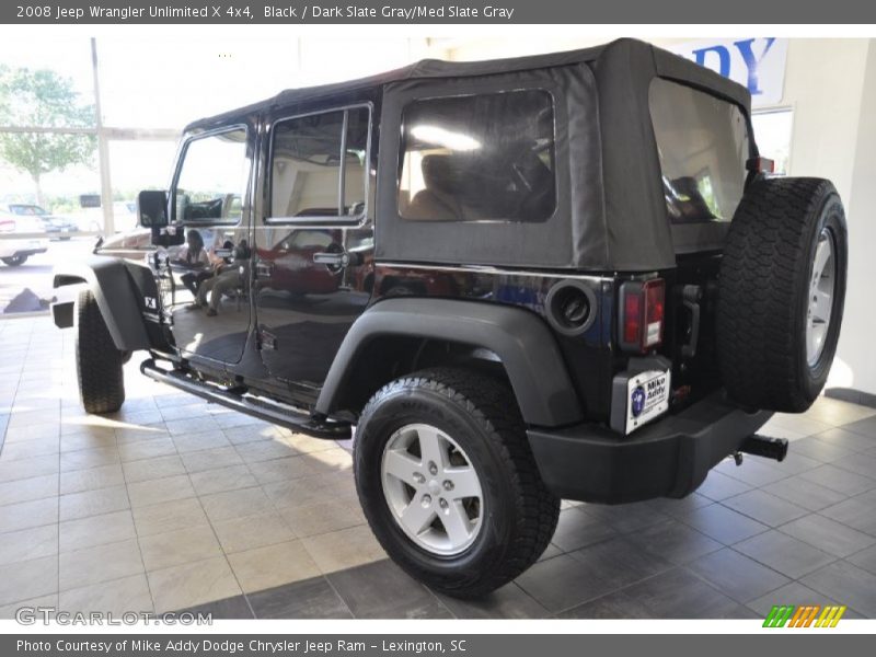 Black / Dark Slate Gray/Med Slate Gray 2008 Jeep Wrangler Unlimited X 4x4
