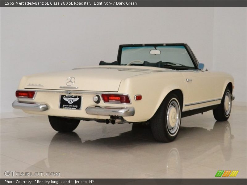 Light Ivory / Dark Green 1969 Mercedes-Benz SL Class 280 SL Roadster