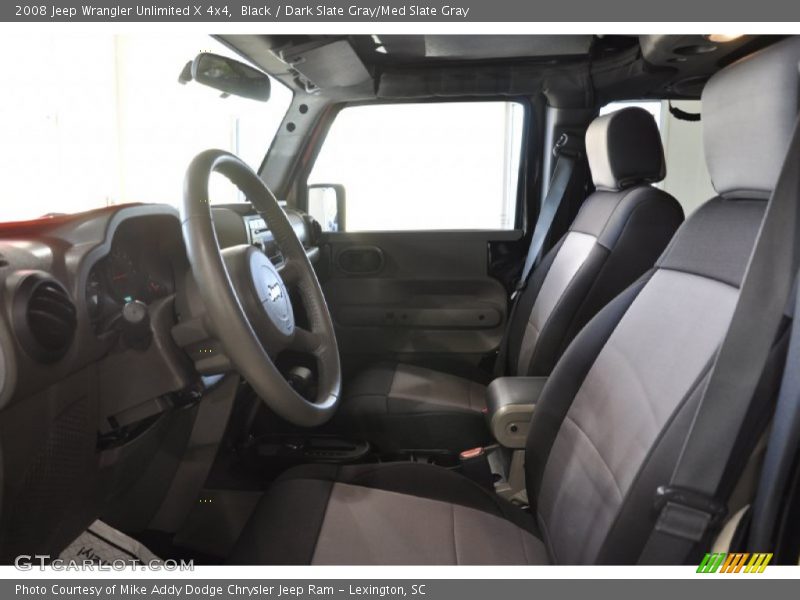 Black / Dark Slate Gray/Med Slate Gray 2008 Jeep Wrangler Unlimited X 4x4