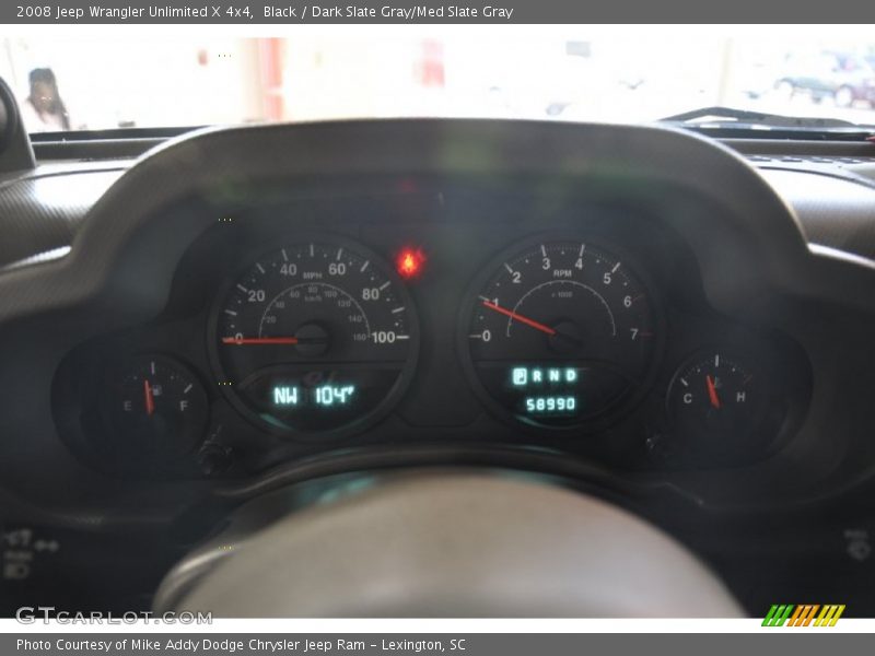Black / Dark Slate Gray/Med Slate Gray 2008 Jeep Wrangler Unlimited X 4x4