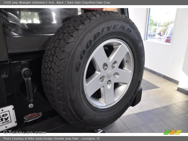 Black / Dark Slate Gray/Med Slate Gray 2008 Jeep Wrangler Unlimited X 4x4