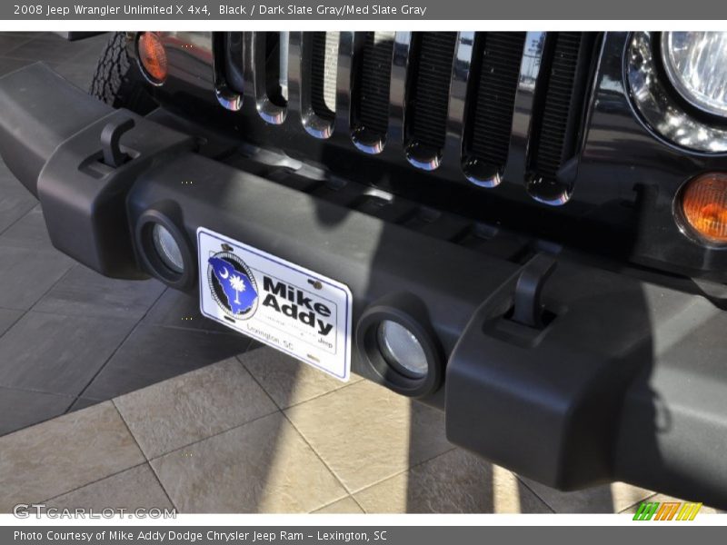 Black / Dark Slate Gray/Med Slate Gray 2008 Jeep Wrangler Unlimited X 4x4
