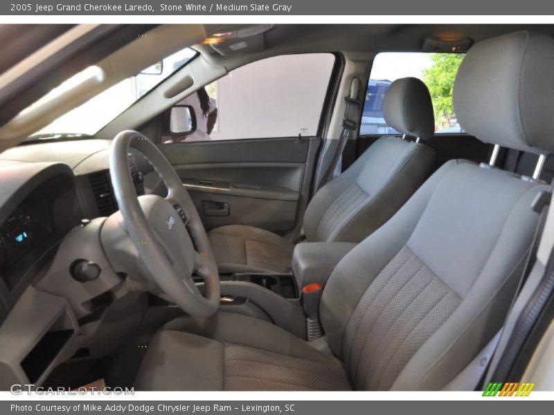 Stone White / Medium Slate Gray 2005 Jeep Grand Cherokee Laredo
