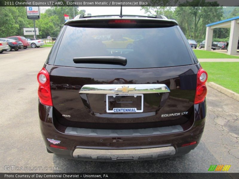 Espresso Brown Metallic / Brownstone/Jet Black 2011 Chevrolet Equinox LTZ AWD