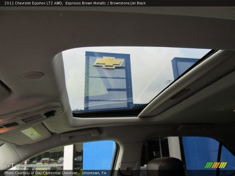 Espresso Brown Metallic / Brownstone/Jet Black 2011 Chevrolet Equinox LTZ AWD