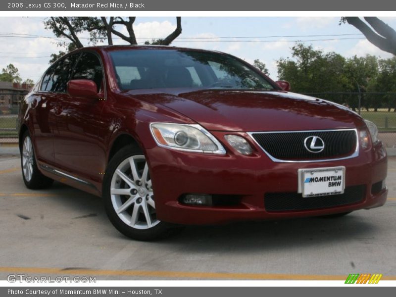 Matador Red Mica / Black 2006 Lexus GS 300