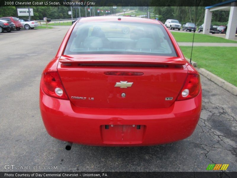 Victory Red / Gray 2008 Chevrolet Cobalt LS Sedan